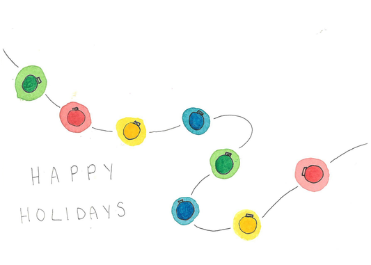 Holiday Lights Christmas Card