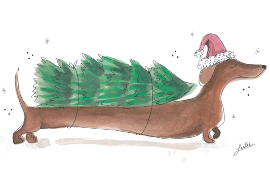 Wiener Dog Christmas Tree